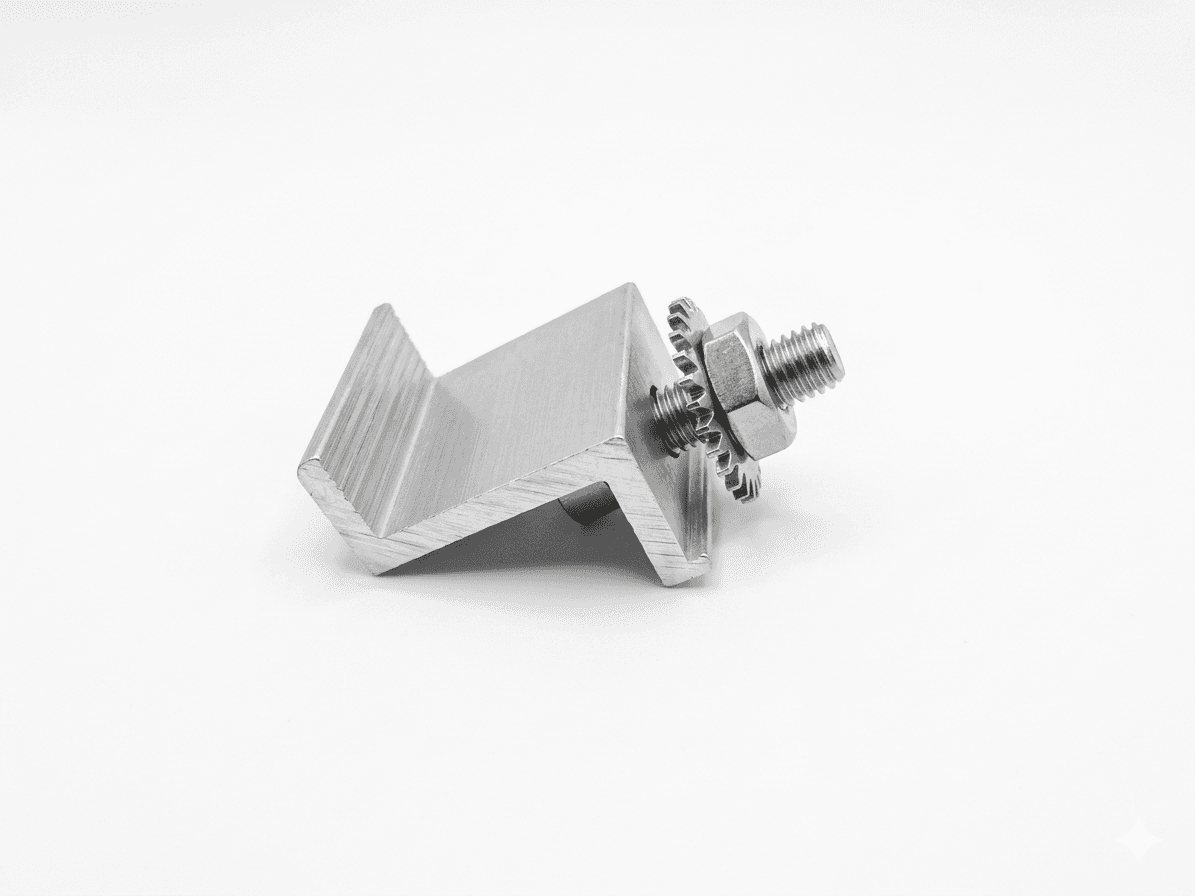 (10x) Solar PV Module Mounting End Clamps(30mms)